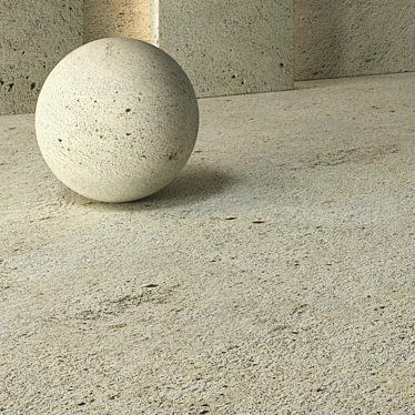 Seamless Dirt Concrete Material 3D model image 1 
