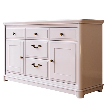 RIVIERA 2-Drawer Chest: Elegant and Spacious 3D model image 1 
