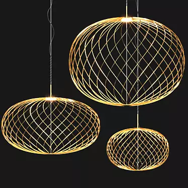 Tom Dixon Spring Pendant Lights 3D model image 1 