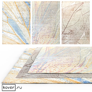 Modern Textile Floral Carpets | Kover.ru | Set3 3D model image 1 