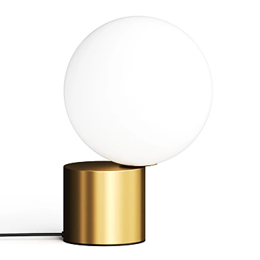 Elegant Cosmo Round Cricket Table Lamp 3D model image 1 