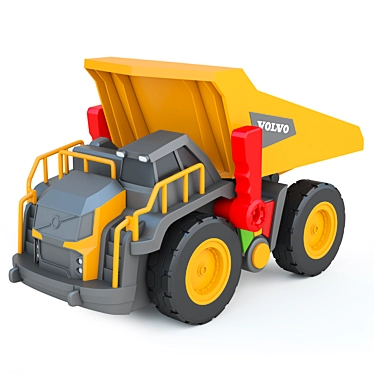 Volvo Tip Truck Toy 3D model image 1 