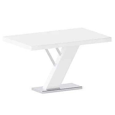 Chintaly Linden Dining Table - Sleek and Stylish 3D model image 1 