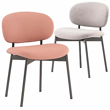 Luz Upholstered Chair: Modern Comfort in 3D 3D model image 1 