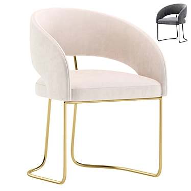 Modern Chair ALLEN: 2 Color Options 3D model image 1 