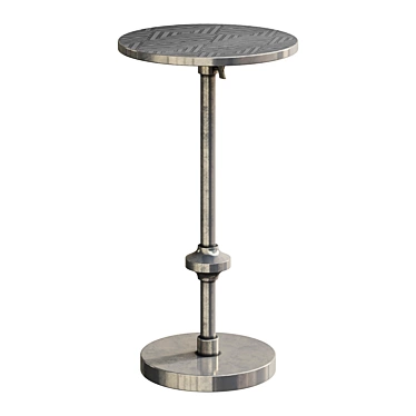 Hale Round Adjustable Coffee Table 3D model image 1 