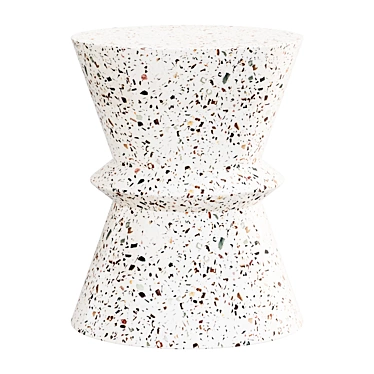 Terrazzo Round Accent Table 3D model image 1 