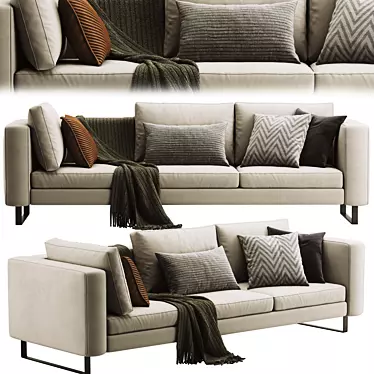 Modern Indivi Sofa: Stylish Comfort for Any Space 3D model image 1 