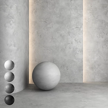High-Quality Decorative Concrete Materials 3D model image 1 