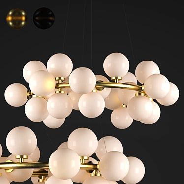 Modern LED Hanging Pendant with Magic Bean Design 3D model image 1 