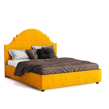 Sleek SL-09 Bed by Sofas&Decor 3D model image 1 