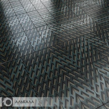 Ceramic Fiesta: Alcala Glossy Wall Tiles 3D model image 1 