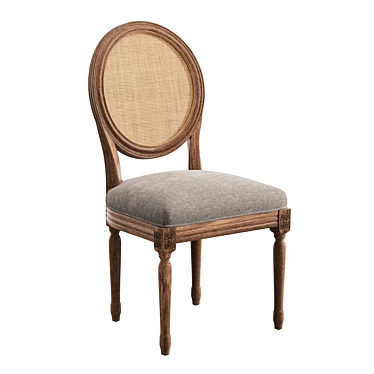 Elegant Duffield Chair in Sand Gray 3D model image 1 