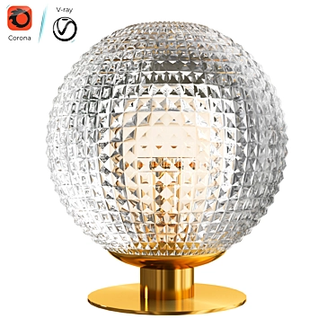 Prismatic Table Lamp: Modern Illumination with Edie 3D model image 1 