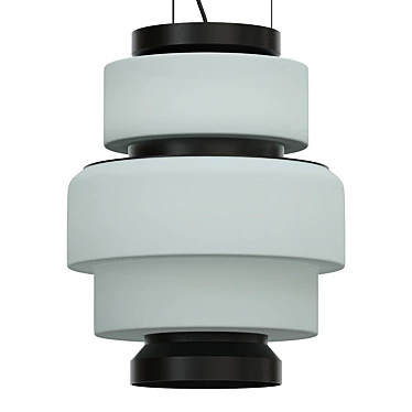 Elegant Italian Pendant Light 3D model image 1 