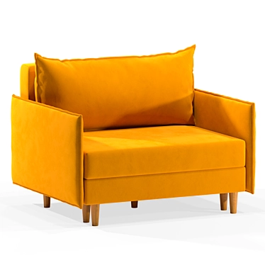 Versatile Armchair-Bed: Comfort & Elegance 3D model image 1 