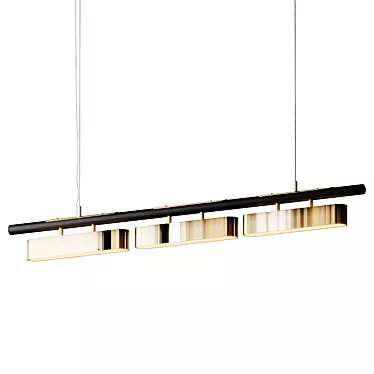 Sleek Colt Pendant Light 3D model image 1 