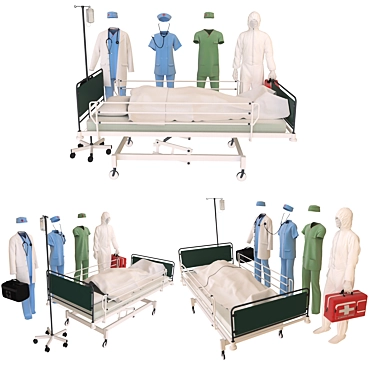 CoronaShield: Paramedic & Nurse Insulated Attire 3D model image 1 