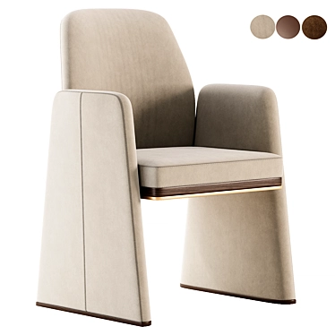 Elegant Anthony Dining Chair 3D model image 1 