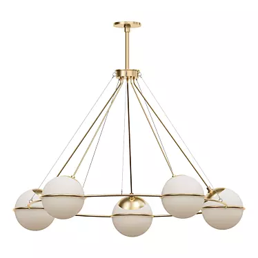 Elegant Hathoway Chandelier 3D model image 1 