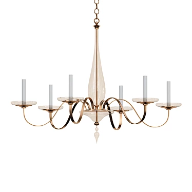 Elegant Vicenza Chandelier 3D model image 1 