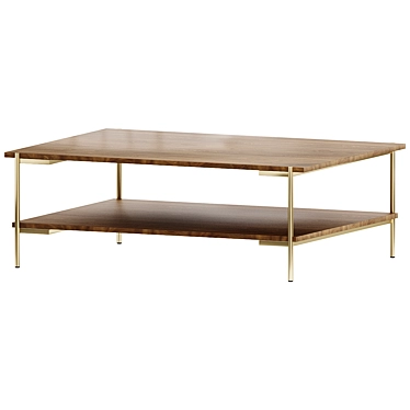 Stylish Archdale 50" Coffee Table 3D model image 1 