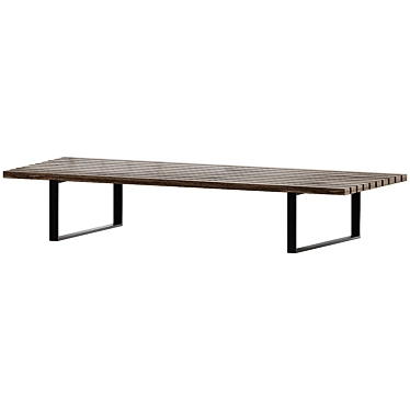 Bower Rectangular Coffee Table 3D model image 1 