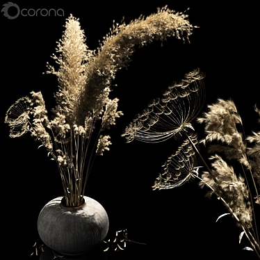 2018 Dried Flowers: Stunning PBR-Ready Decor 3D model image 1 