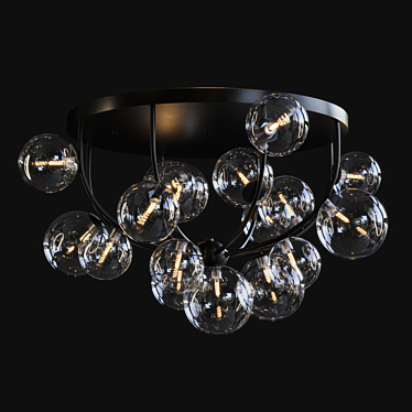 Stylish Octo Lona Ceiling Lamp 3D model image 1 