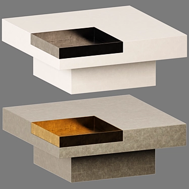 Corona Renderer 6: High-Fashion Concrete Coffee Table 3D model image 1 
