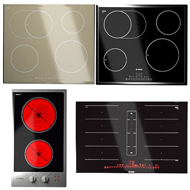 A set of Bosch cooking surfaces