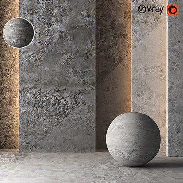 Aged Concrete Texture 8K 3D model image 1 