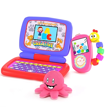 OctoTunes: Musical Baby Laptop 3D model image 1 