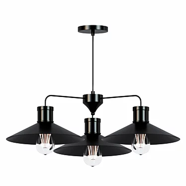 Industrial Pendant Light: Modern Millimeter Design 3D model image 1 