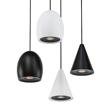 Modern Designer Lamp: DIEGO 3D model image 1 