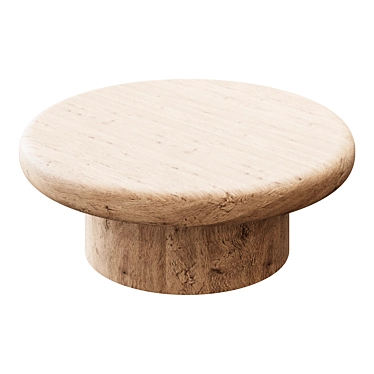 Pottery Barn Round Coffee Table 3D model image 1 
