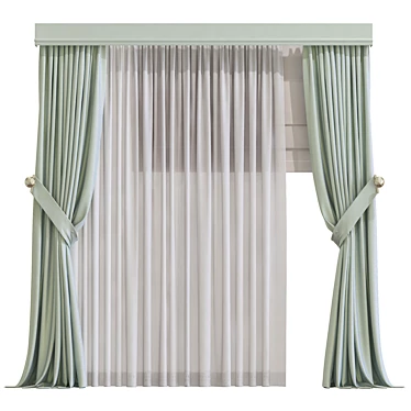 Revamped & Retopologized Curtain 3D model image 1 