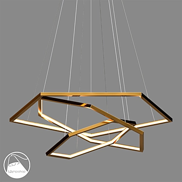 Elegant Voser Chandelier - Luxurious Lighting 3D model image 1 
