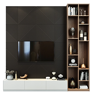 Modern TV Wall Unit Zakaz 5359 3D model image 1 