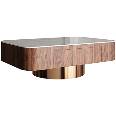 Modern CT07 Coffee Table 3D model image 1 