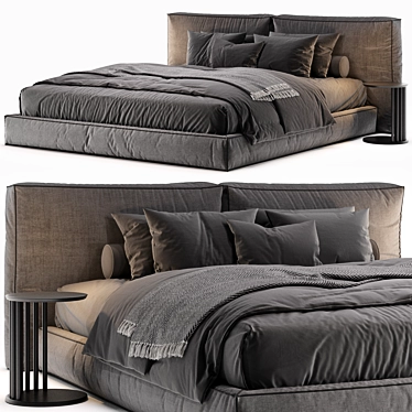 Modern Loft Bed: Loca 3D model image 1 