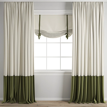 Polygonal Curtain Model 3D model image 1 