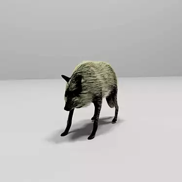 Minimalist Wolf 3D Model 3D model image 1 