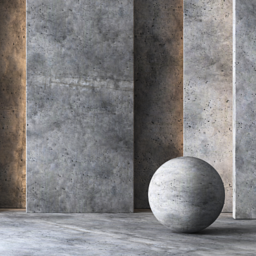 Seamless Concrete Texture 8K 3D model image 1 