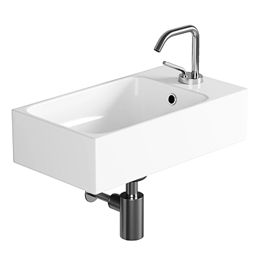 Modern Kerasan Cento 45 Sink 3D model image 1 