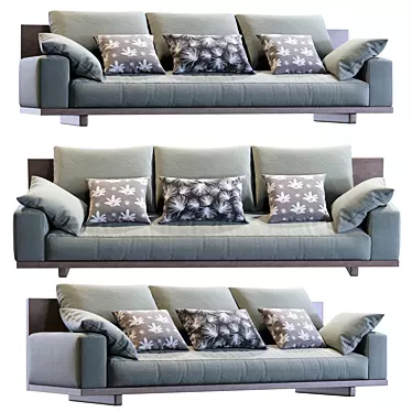 Elegant Kobe Sofa: Coco Republic Edition 3D model image 1 