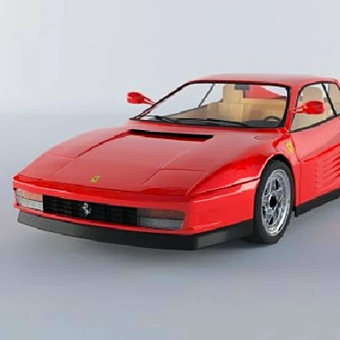 Classic Ferrari Testarossa: 1984 Icon 3D model image 1 