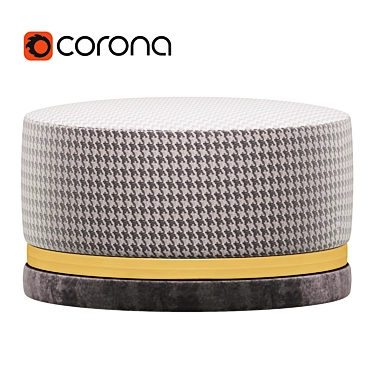 Comfy Cazarina Pouf 3D model image 1 