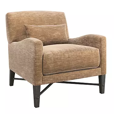 Elegant Dalida Lounge Chair: The Perfect Blend of Style and Comfort 3D model image 1 