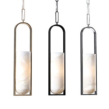 Kelly Wearstler Alabaster Pendant 3D model image 1 